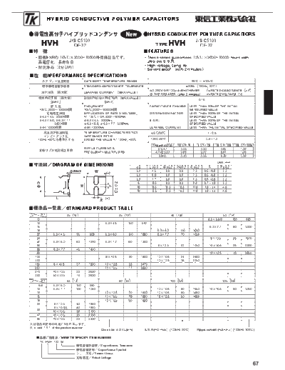 TK [Toshin Kogyo] TK [hybrid-polymer smd] HVH series  . Electronic Components Datasheets Passive components capacitors TK [Toshin Kogyo] TK [hybrid-polymer smd] HVH series.pdf