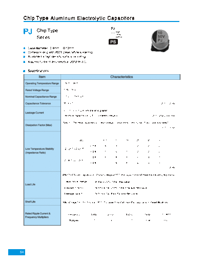 TL [Jiangxi Telexon] TL (2006)  [smd] PJ Series  . Electronic Components Datasheets Passive components capacitors TL [Jiangxi Telexon] TL (2006)  [smd] PJ Series.pdf