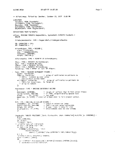 xerox AlFont.mesa Oct77  xerox mesa 3.0_1977 listing AlFont.mesa_Oct77.pdf