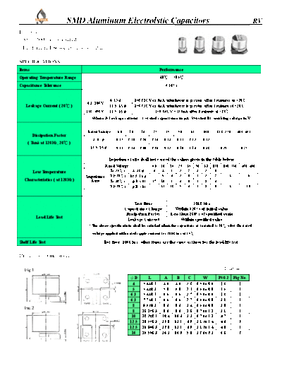 Yimtek Yimtek [smd] RV Series  . Electronic Components Datasheets Passive components capacitors Yimtek Yimtek [smd] RV Series.pdf