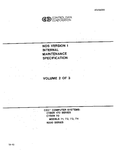 cdc 60454300B NOS 1.4 Internal Maintenance Spec Vol 2 Aug79  . Rare and Ancient Equipment cdc cyber nos 60454300B_NOS_1.4_Internal_Maintenance_Spec_Vol_2_Aug79.pdf
