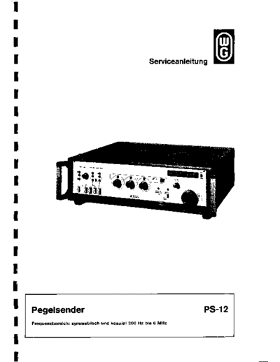 WG PS-12 Serviceanleitung  . Rare and Ancient Equipment WG PS-12 Serviceanleitung.pdf