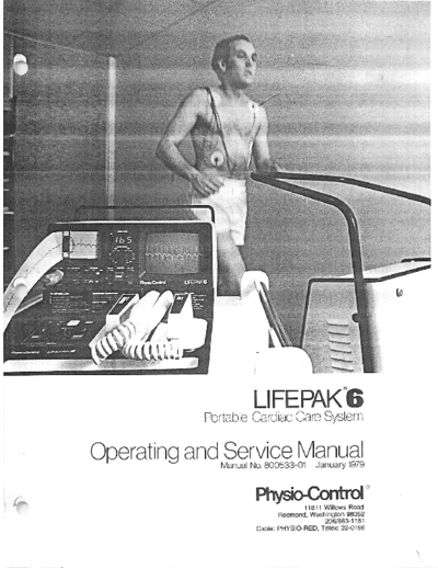 . Various Physio Control Lifepak 6 Defibrillator - Service and user manual . Various Defibrillators and AEDs Physio Control Lifepak 6 Defibrillator - Service and user manual.pdf
