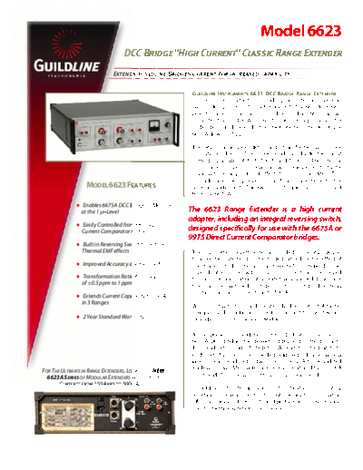 . Various Guildline6623Datasheet  . Various Guildline Guildline6623Datasheet.pdf