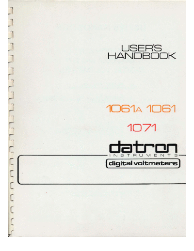 . Various datron1061specs  . Various Inne datron1061specs.pdf