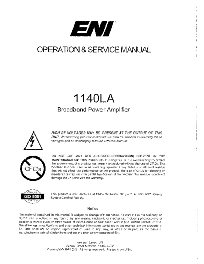 . Various ENI 1140LA Operating & Service  . Various Inne ENI 1140LA Operating & Service.pdf