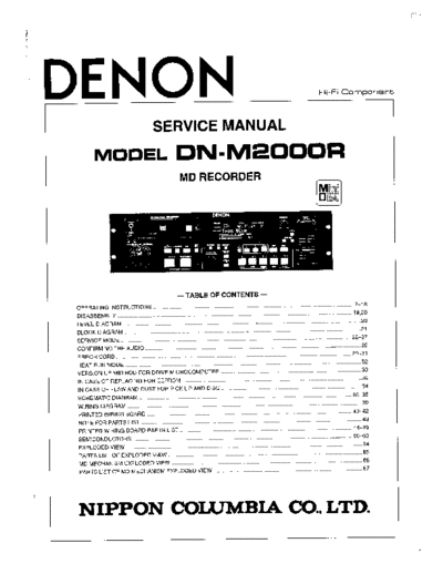 DENON Service Manual  DENON Audio DN-M2000R Service Manual.PDF
