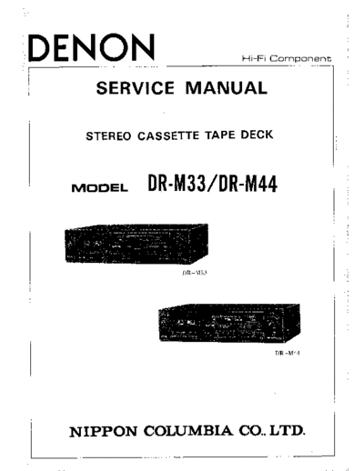 DENON hfe denon dr-m33 m44 service en  DENON Audio DR-M33 hfe_denon_dr-m33_m44_service_en.pdf