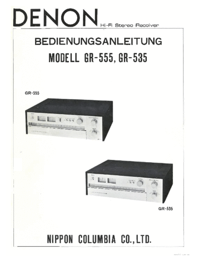 DENON hfe denon gr-535 555 de  DENON Audio GR-535 hfe_denon_gr-535_555_de.pdf