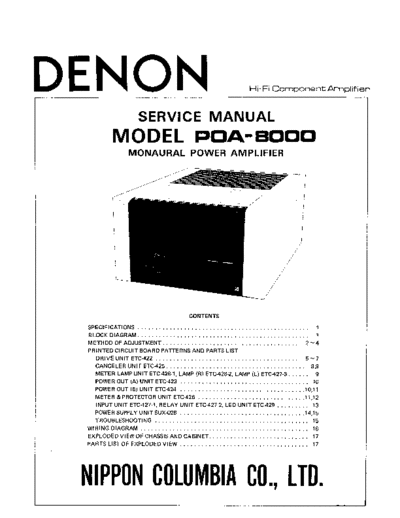 DENON hfe denon poa-8000 service  DENON Audio POA-8000 hfe_denon_poa-8000_service.pdf