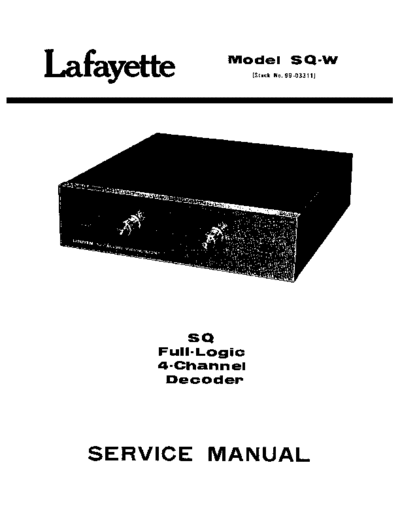 Lafayette hfe lafayette sq-w service  Lafayette Audio SQ-W hfe_lafayette_sq-w_service.pdf