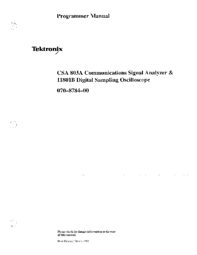 Tektronix TEK 11801B 252C CSA 803A Programmer  Tektronix TEK 11801B_252C CSA 803A Programmer.pdf