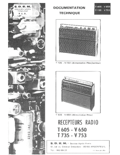 DUCRETET THOMSON t 605  . Rare and Ancient Equipment DUCRETET THOMSON T735 t 605.pdf