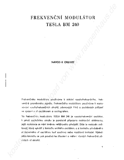 TESLA BM240  . Rare and Ancient Equipment TESLA BM240 BM240.pdf