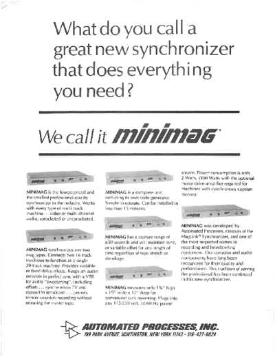 . Various API MiniMag synchronizer lit  . Various SM scena API API_MiniMag_synchronizer_lit.pdf