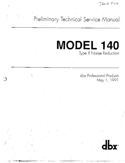 . Various 140 Service Manual  . Various SM scena DBX 140 Service Manual.pdf