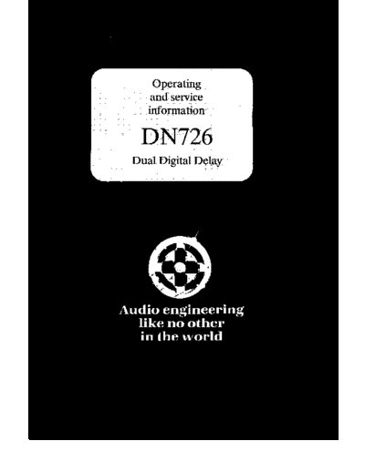. Various DN726 User Manual  . Various SM scena Klark Teknik DN726 User Manual.pdf
