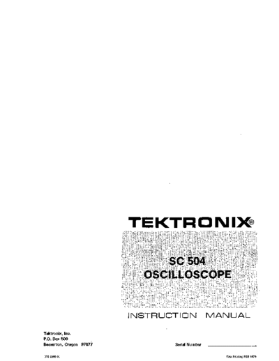 Tektronix 070-2296-00 SC504 Apr78  Tektronix tm500 070-2296-00_SC504_Apr78.pdf