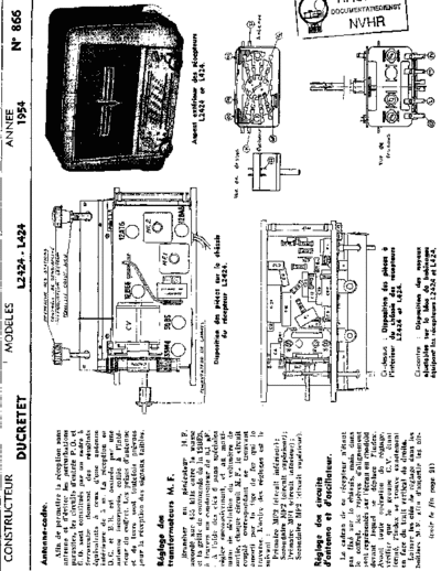 DUCRETET Ducretet L424  . Rare and Ancient Equipment DUCRETET Audio L424 Ducretet_L424.pdf