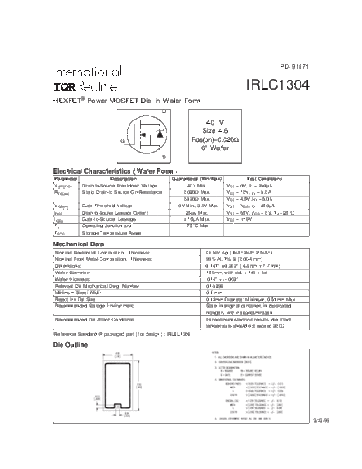 International Rectifier irlc1304  . Electronic Components Datasheets Active components Transistors International Rectifier irlc1304.pdf
