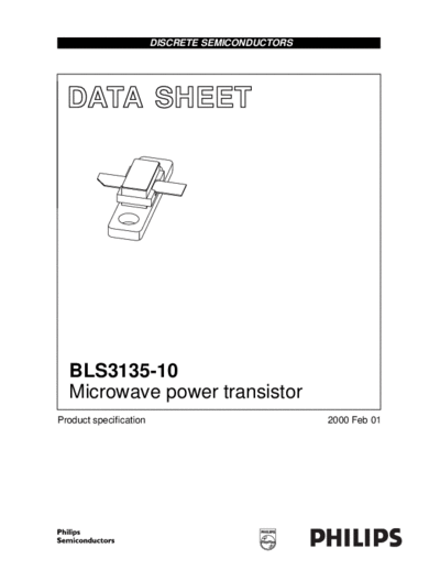 Philips bls3135-10 1  . Electronic Components Datasheets Active components Transistors Philips bls3135-10_1.pdf