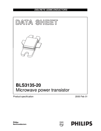 Philips bls3135-20 1  . Electronic Components Datasheets Active components Transistors Philips bls3135-20_1.pdf