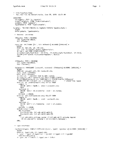 xerox TypePack.mesa_Sep78  xerox mesa 4.0_1978 listing Mesa_4_Debug TypePack.mesa_Sep78.pdf
