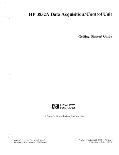 Agilent HP 3852A Getting Started Guide  Agilent HP 3852A Getting Started Guide.pdf