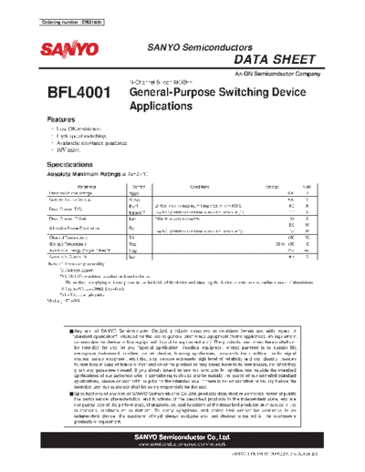 Sanyo blf4001  . Electronic Components Datasheets Active components Transistors Sanyo blf4001.pdf