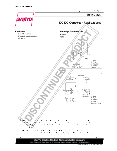 . Electronic Components Datasheets 2sk2555  . Electronic Components Datasheets Active components Transistors Sanyo 2sk2555.pdf