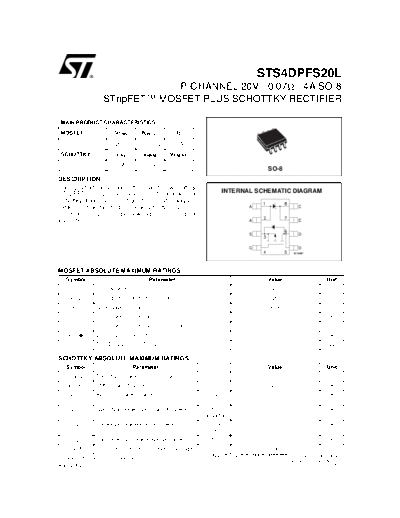ST sts4dpfs20l  . Electronic Components Datasheets Active components Transistors ST sts4dpfs20l.pdf