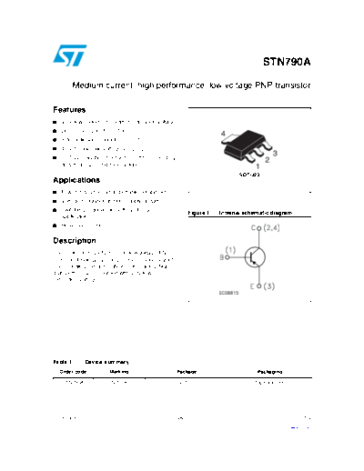 ST stn790a  . Electronic Components Datasheets Active components Transistors ST stn790a.pdf