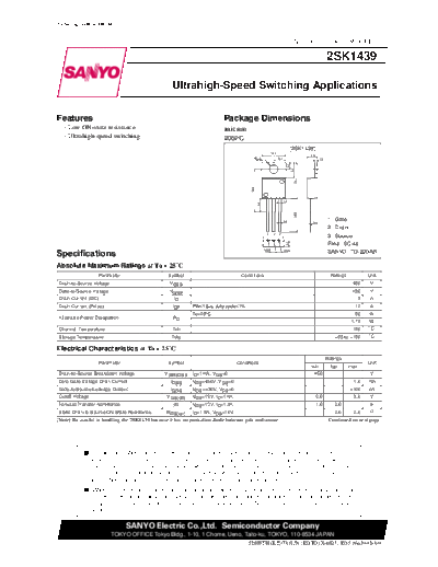 2 22sk1439  . Electronic Components Datasheets Various datasheets 2 22sk1439.pdf