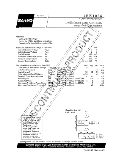 2 22sk1235  . Electronic Components Datasheets Various datasheets 2 22sk1235.pdf