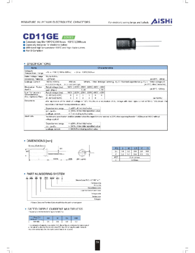 2011 CD11GE ( 41514482930088)  . Electronic Components Datasheets Passive components capacitors CDD A Aishi 2011 CD11GE (201141514482930088).pdf