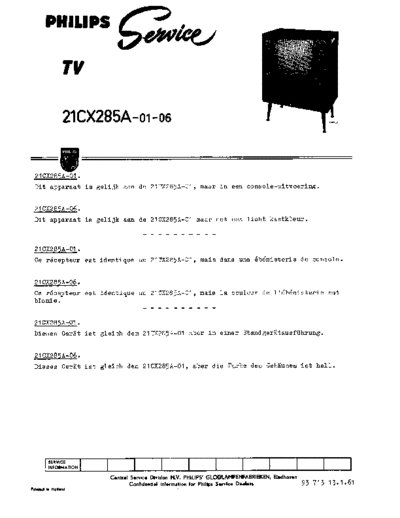 Philips 21CX285A  Philips TV 21CX285A.pdf