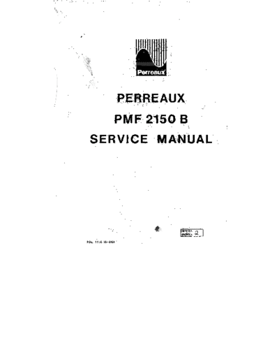 PERREAUX INDUSTRIES hfe perreaux pmf 2150b service en  . Rare and Ancient Equipment PERREAUX INDUSTRIES PMF 2150B hfe_perreaux_pmf_2150b_service_en.pdf