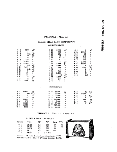 PHONOLA 571 components  . Rare and Ancient Equipment PHONOLA Audio Phonola 571 components.pdf