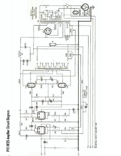 PYE (GB) pyehf25 schematic  . Rare and Ancient Equipment PYE (GB) HF25 pyehf25_schematic.pdf