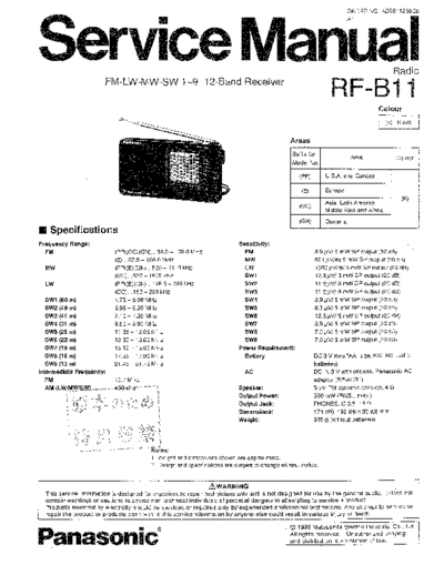 panasonic AD9511258C0  panasonic Audio RF-B11 AD9511258C0.pdf