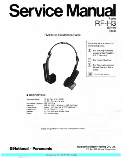panasonic RFH3 sch  panasonic Audio RF-H3 Panasonic_RFH3_sch.pdf