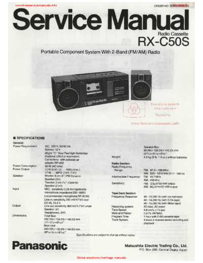 panasonic rx-c50s  panasonic Audio RX-C50S rx-c50s.pdf