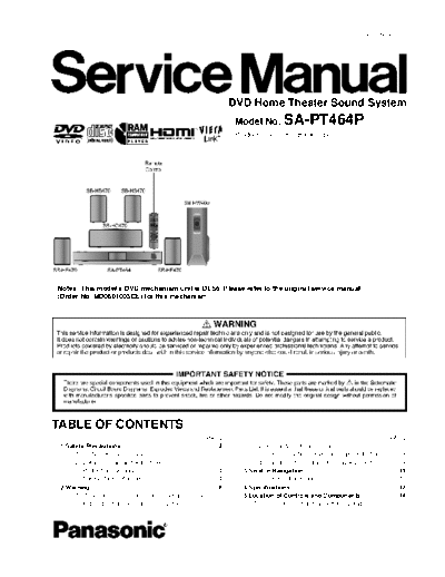 panasonic hfe panasonic sa-pt464 service en  panasonic Audio SA-PT464 hfe_panasonic_sa-pt464_service_en.pdf
