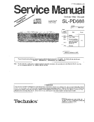 panasonic 3458 - suplemento manual de servicio sl-pd688  utilizar junto al manual de servicio del sl-pd687  panasonic Audio SL-PD688 3458 - suplemento manual de servicio sl-pd688  utilizar junto al manual de servicio del sl-pd687.pdf