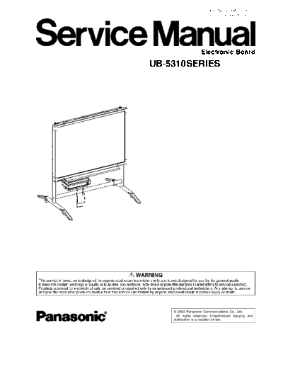 panasonic Panasonic UB-5310 series Electronic Board sm  panasonic Housheld UB-5310 Panasonic_UB-5310_series_Electronic_Board_sm.pdf