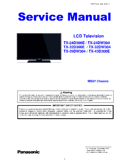 panasonic MQM160301 MB97 V2  panasonic LCD TX-24D300E MQM160301_MB97_V2.pdf