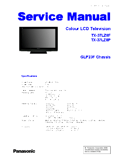panasonic PCZ0810189CE  panasonic LCD TX-37LZ8F PCZ0810189CE.pdf