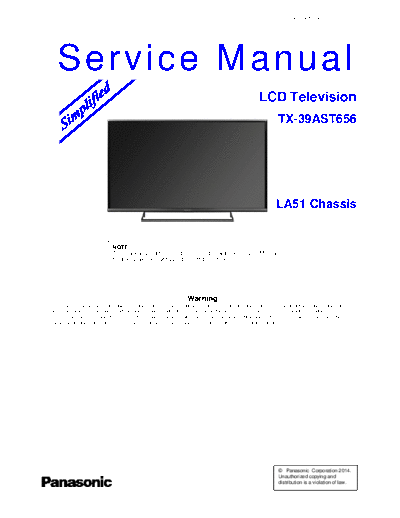 panasonic PCZ1404089AE  panasonic LCD TX-39ASW654 PCZ1404089AE.pdf