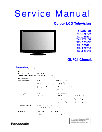 panasonic PCZ0903045CE  panasonic LCD TX-L37S10B PCZ0903045CE.pdf