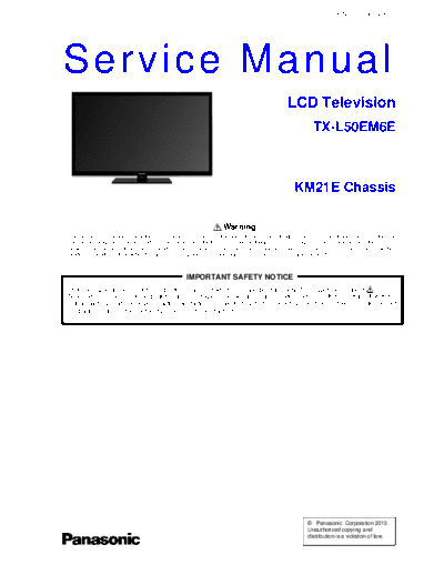 panasonic PCZ1304120CE  panasonic LCD TX-L50EM6E chassis KM21E PCZ1304120CE.pdf